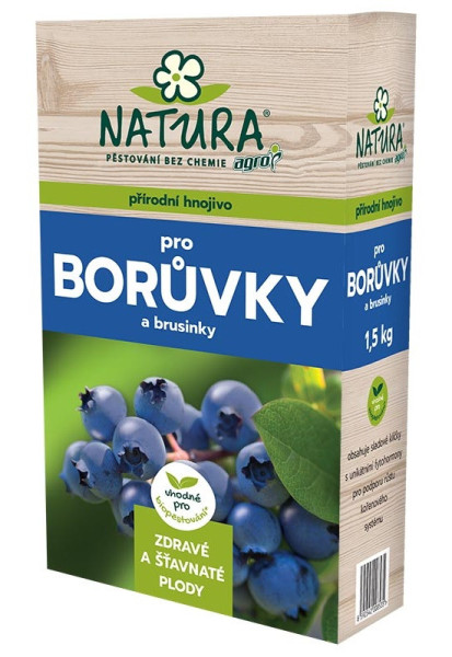 Agro CS NATURA Přírodní hnojivo pro borůvky a brusinky 1,5 kg