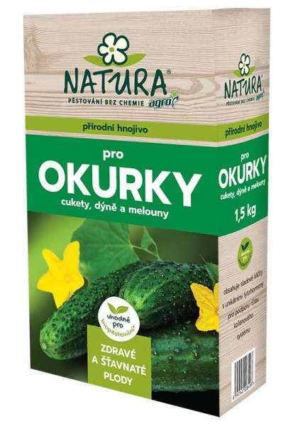 Agro CS NATURA Přírodní hnojivo pro okurky, cukety a dýně a melouny 1,5 kg