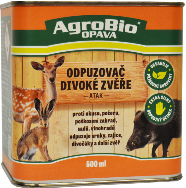 AgroBio ATAK ODPUZOVAČ divoké zvěře, 500 ml