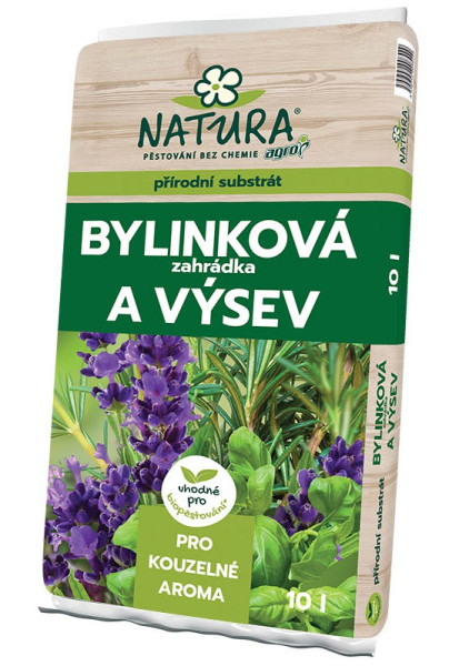 Agro CS NATURA Substrát bylinková zahrádka a výsev 10l