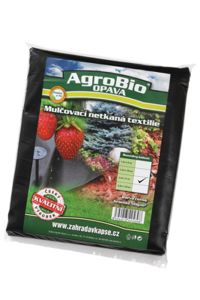 AgroBio ČERNÁ netkaná textilie 50 g/m2, 3,2x5 m