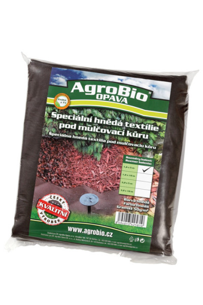 AgroBio HNĚDÁ netkaná textilie 50 g/m2, 1,6x5 m