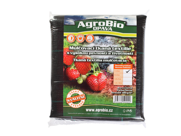 AgroBio ČERNÁ tkaná textilie 100 g/m2, 1x5 m