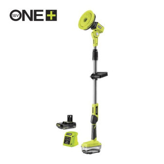 Ryobi R18TPS-120G, 18V One Plus ™ teleskopický kartáč, 15cm kulatá hlava