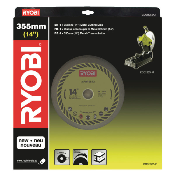 Ryobi COSB355A1 355mm pilový kotouč pro rozbrusku