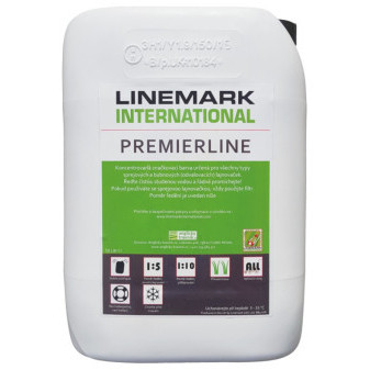 Lajnovací barva Premierline, bílá, 10 l (15 kg)