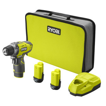 Ryobi R12DD-220S, 12V Akumulátorový vrtací šroubovák (2x2.0Ah)