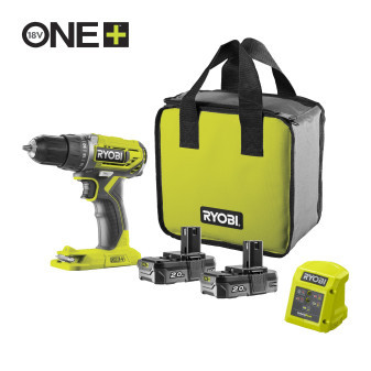 Ryobi R18DD2-220S 18V Akumulátorový vrtací šroubovák (2x2.0Ah)