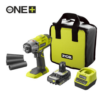 Ryobi R18iW3-120S 18V Akumulátorový třírychlostní rázový utahovák (1x2.0Ah)