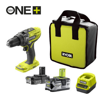 Ryobi R18PD3-242S 18V Akumulátorová příklepová vrtačka (1x2.0Ah + 1x4.0Ah)