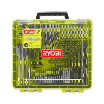 Ryobi RAKDD100, 100 ks sada vrtáků a šroubovacích bitů