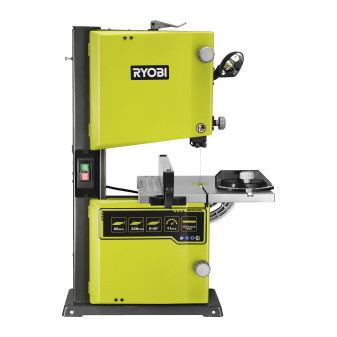 Ryobi RBS250G 250W Pásová pila, úhloměr, prodlužovací nástavec/podpěra, hex klíč, kotouč