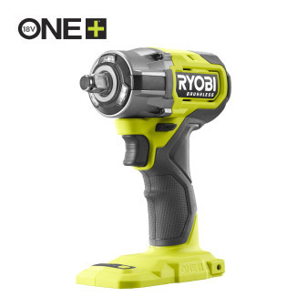 Ryobi RIW18CBL-0 , 18V One Plus ™ bezuhlíkový kompaktní rázový utahovák