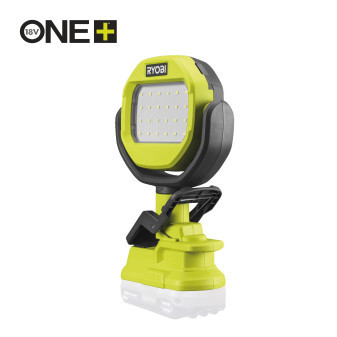 Ryobi RLCL18-0, 18V One Plus ™ světlo s klipsem, výkon 900 lumenů, dvě nastavení jasu