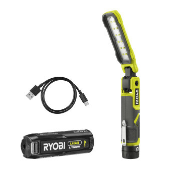 Ryobi RLI4-120G 4V Akumulátorové inspekční světlo USB LITHIUM™, LED,1 x 2.0Ah akumulátor (RB420)