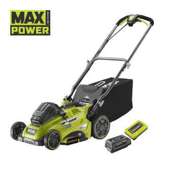 Ryobi RLM36X41H50PG, 36V bezuhlíková sekačka na trávu s Power Assist, šířka záběru 40 cm