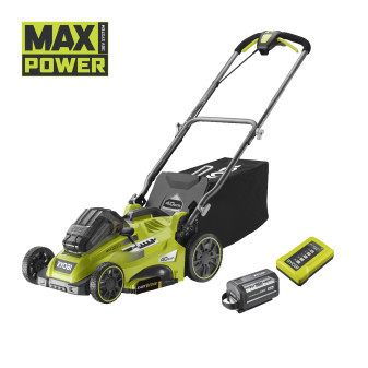 Ryobi RLM36X41H60PG, 36V bezuhlíková sekačka na trávu s Power Assist, šířka záběru 40 cm