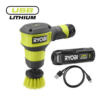 Ryobi RSCR4-120G 4V Akumulátorový kartáč USB Lithium, 1 x 2,0 Ah akumulátor (RB420)