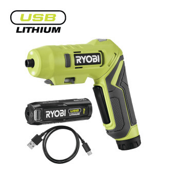 Ryobi RSDP4-120G 4V Akumulátorový šroubovák s otočnou rukojetí USB Lithium, 2,0 Ah