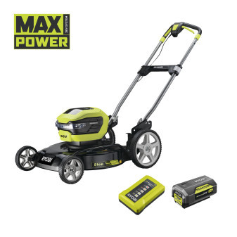 Ryobi RY36LMMX51A-140 36V Bezuhlíková akumulátorová sekačka, šířka záběru 51cm (1x 4.0Ah)