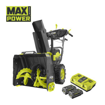 Ryobi RY36STX56A-250, 36V MAX POWER bezuhlíková sněhová fréza se šířkou záběru 56 cm