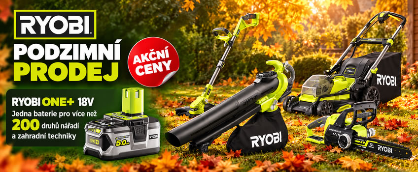 Ryobi na podzim v akci